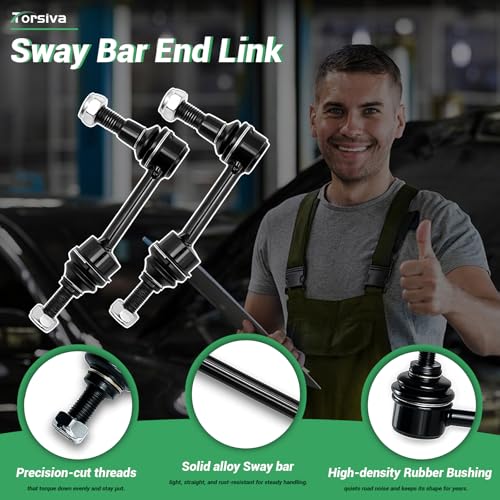 2PCS Front Stabilizer Sway Bar End Links Fit for Ford 2003 2004 2005 2006 Expedition (2WD/4WD), Compatible With Lincoln 2003-2006 Navigator (2WD/4WD) ‎‎K80239 - size: K80239 X2