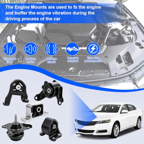 Engine Motor Mount Compatible with 2003-2006 Honda Element 2.4L 4WD - size: A4573 A65010 A4504 A4579 A6597