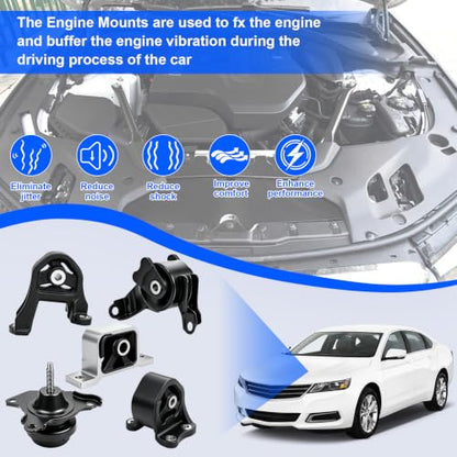 Engine Motor Mount Compatible with 2003-2006 Honda Element 2.4L 4WD - size: A4573 A65010 A4504 A4579 A6597