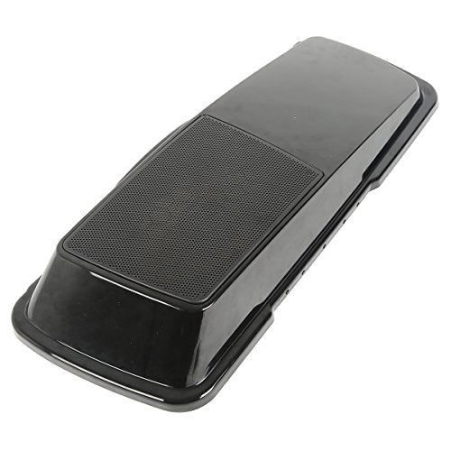 XMT-MOTO Saddlebags Lid with 6"x 9" Speakers Fit for Harley Touring - style: Black Single 6x9 Speaker Saddlebag Lids (93-13)