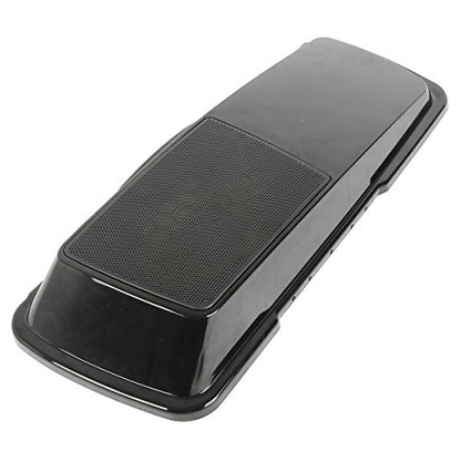 XMT-MOTO Saddlebags Lid with 6"x 9" Speakers Fit for Harley Touring - style: Black Single 6x9 Speaker Saddlebag Lids (93-13)