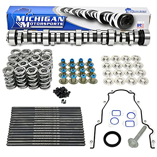 Michigan Motorsports Stage 4 LS1 Drift Cam for Cathedral Port LS 4.8 5.3 5.7 6.0 LS2 LS6 LM7 LQ4 LC9 Kit (Camshaft, Spring Set, Pushrods, Gasket Kit) - size: Camshaft, Spring Set, Pushrods, Gasket Kit