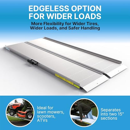 EZ-ACCESS Traverse Aluminum Singlefold Folding Ramp, Silver, 6 ft, ATVs - size: 6 Foot, style: Singlefold