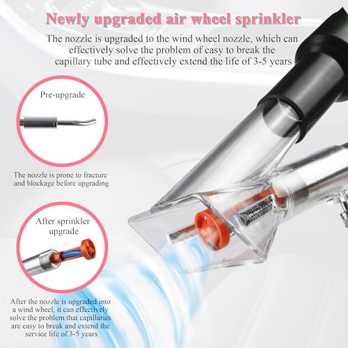 2in1 Car Cleaning Gun Detailing Dry Air Blow Gun & Vacunm Gun for Car - color: Black