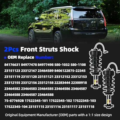 2Pcs Front Struts Assembly 84977478 for Cadillac Escalade 2015-2020 - size: 2015-2020 Front Struts