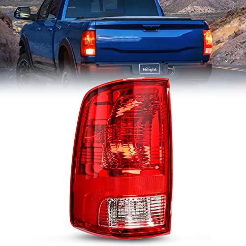 Nilight Taillight Assembly for 2009-2018 Dodge Ram 1500 2500 3500 - color: Red-Driver Side