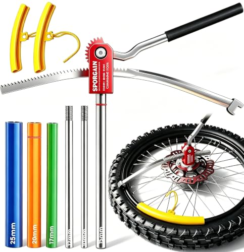 SporGain Dirt Bike Tire Changing Stand, Heavy-Duty Tire Mounting Tool - color: Colorful