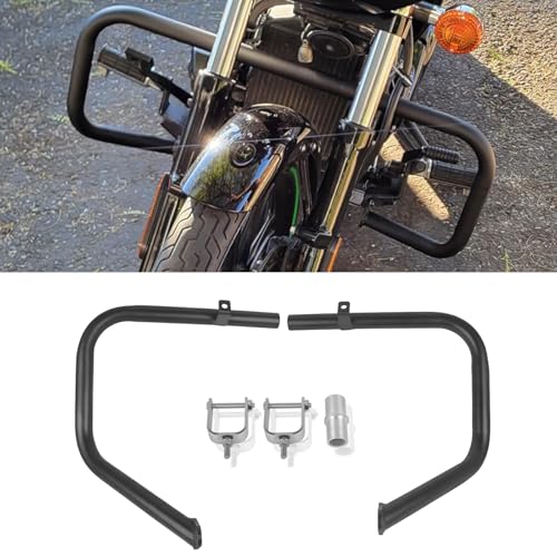 Highway Crash Bar Engine Guard Compatible with Kawasaki Vulcan VN900 Classic 2006-2026 & VN 900 Classic LT 2006-2026(Black) - color: black