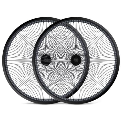 TRACER 140 Spoke 7-speed Cruiser Bike Rim 26"*3.0 Chopper Bicycle Disc Brake Wheelset, Polish Front and Rear Rims Set (black) - style: 7p 26" 3.1 Disc Brake Black