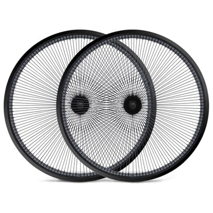 TRACER 140 Spoke 7-speed Cruiser Bike Rim 26"*3.0 Chopper Bicycle Disc Brake Wheelset, Polish Front and Rear Rims Set (black) - style: 7p 26" 3.1 Disc Brake Black