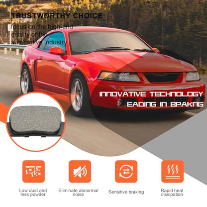 Ceramic Rear Brake Pads for Toyota Camry for Scion tC - size: D835