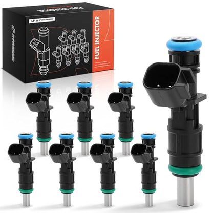 A-Premium Set of 8 Fuel Injectors Compatible with Ram, Dodge, Jeep