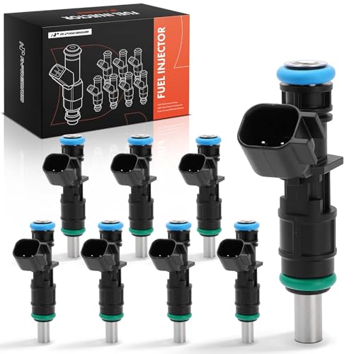A-Premium Set of 8 Fuel Injectors Compatible with Ram, Dodge, Jeep