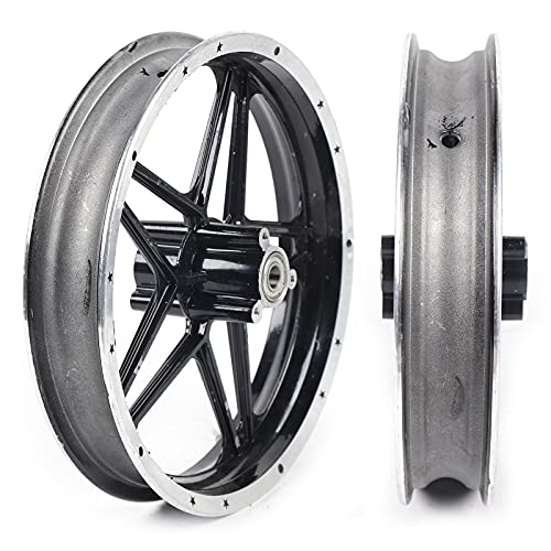 Tire Rim Wheel Hub, 2.50-10 Tire Rim Front Rear Wheel Aluminum Wheel Tire Rim for 49-50CC 2 Stroke Mini Pocket Dirt Bike Off Road Motorcycle Pocket Bike