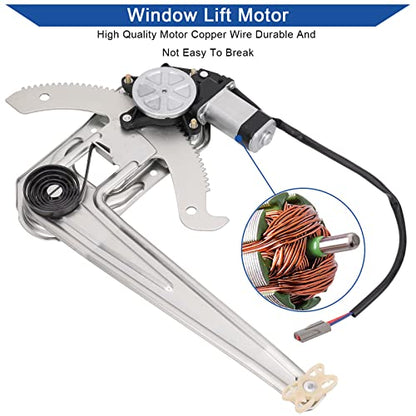 Obaee Window Regulator with Motor Front Right Passenger Side, OE 741-832 - size: Front Right Passenger Side