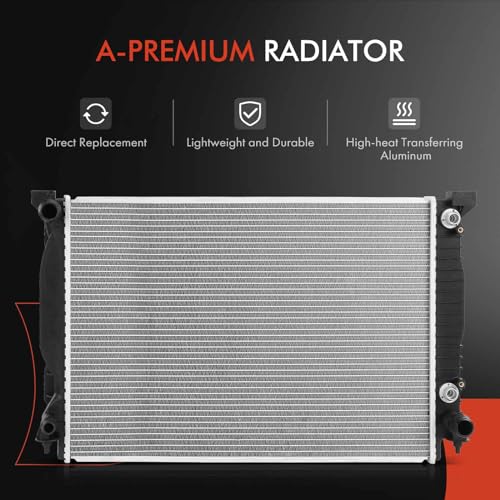 A-Premium Engine Coolant Radiator Assembly with Transmission Oil Cooler