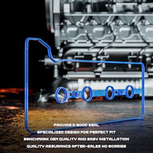 Valve Cover Gasket Compatible with 2001-2010 Pontiac Scion tC Toyota Camry Rav4 Solara 2.4L 2.0L 2AZFE Valve Cover Kit VS50530R VS50362 JN2424 - size: VS50530R