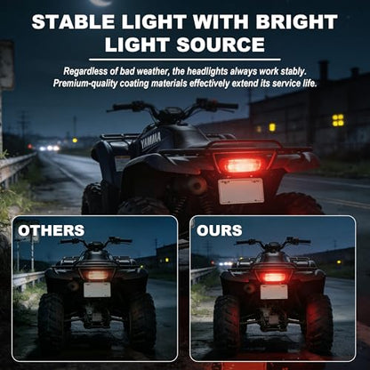 PartsFlow TailLight Tail Light Lens For Yamaha 2014-2017 Viking 700 2008-2009 Rhino 2003-2006 Kodiak 2003-2014 Grizzly 660