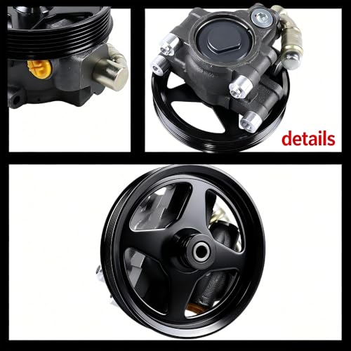 Power Steering Pump with Pulley Compatible with 2004-2008 Ford F-150 4.6L 5.4L, Expedition, Lincoln Mark LT Navigator, Replaces 6L3Z3A674B 7L3Z3A674C - size: 2004-2008 Ford F-150 4.6L 5.4L L