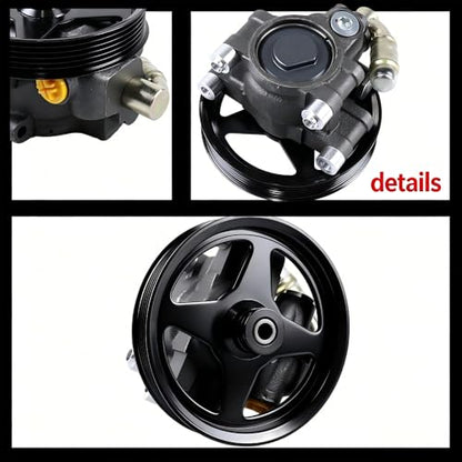 Power Steering Pump with Pulley Compatible with 2004-2008 Ford F-150 4.6L 5.4L, Expedition, Lincoln Mark LT Navigator, Replaces 6L3Z3A674B 7L3Z3A674C - size: 2004-2008 Ford F-150 4.6L 5.4L L