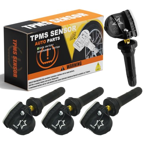 13598773 Upgraded 433MHZ TPMS Sensor Fits for:-Chevy Traverse 2018-2024, Malibu 2016-2024, Cruze 2016-2019, Tahoe 2018, for:-GMC Yukon 2017-2018; Tire Pressure Monitoring System Sensor-4PCS