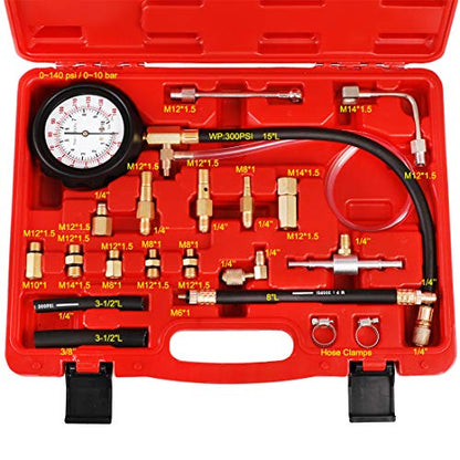JIFETOR Fuel Injection Pump Pressure Tester Gauge Kit TU-114