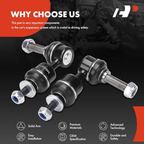 A-Premium Rear Sway Bar Link Stabilizer Bar Link, Compatible with Ford