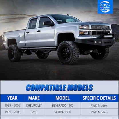 RWD Front Lower Control Arms for 1999-2006 Chevy Silverado GMC Sierra 1500, 2 Front Lower Control Arms w/Ball Joints, PU Bushing Assembly Replacement K620265 K620264 - size: 2PC, style: Front Lower