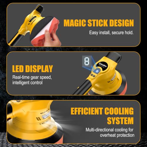 20V Brushless 6-Inch Random Orbital Cordless Buffer Polisher Kit