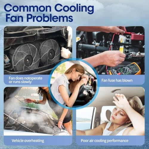 Engine Cooling Radiator Fan Assembly Fit for Buick Lacrosse 2008, Chevrolet Impala 2006-2011, Monte Carlo 2006-2007, Reference Number 620973, 621420, 76022 - size: 620973, 621420