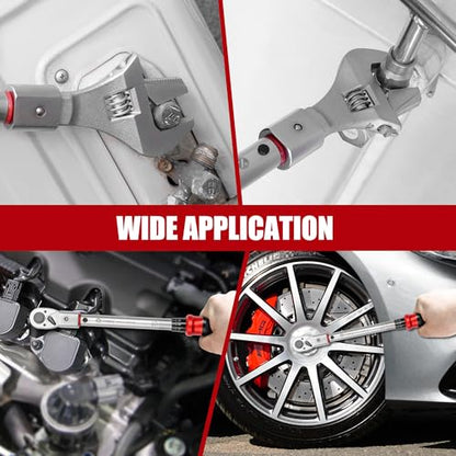 Adjustable Open End Torque Wrench 3/8" Drive-5-45 Ft.Lb for HVAC - size: 3/8" 5-45FT.LB, style: Click