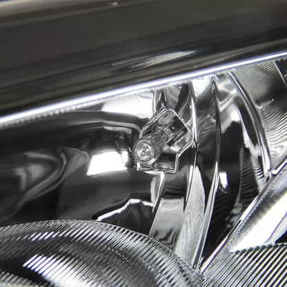Headlights Assembly w/Bulbs Set For 2012-2014 Ford Focus Black Housing - color: For 2012-2014 Focus