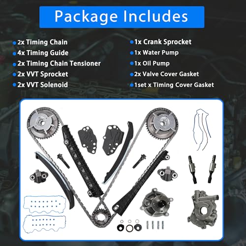 Timing Chain Kit Water Oil Pump For Ford F150 F350 Lincoln 5.4 3V 2005-2014