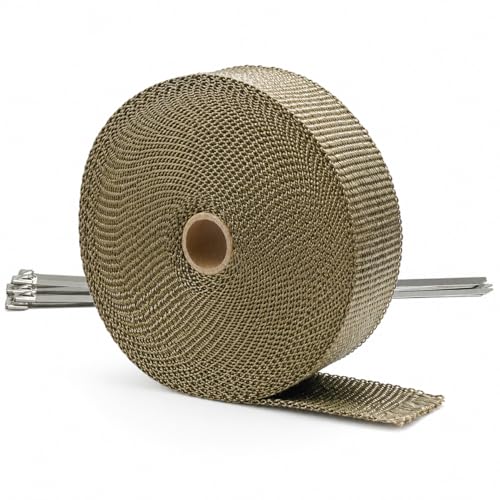 ARTR 2" x 50' Titanium Exhaust Header Heat Wrap 1 Roll - size: 2" x 50' Roll