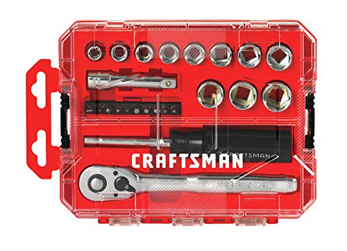 CRAFTSMAN Socket Set, Nano Metric, 3/8" Drive, 24Piece (CMMT12011) - style: Metric