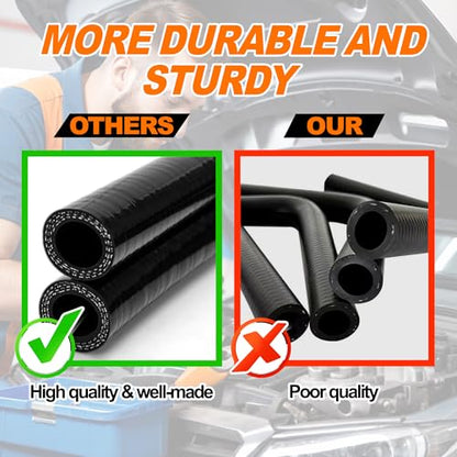2Pcs 5/8'' (16mm ID) 90 Degree Elbow Heater Hoses