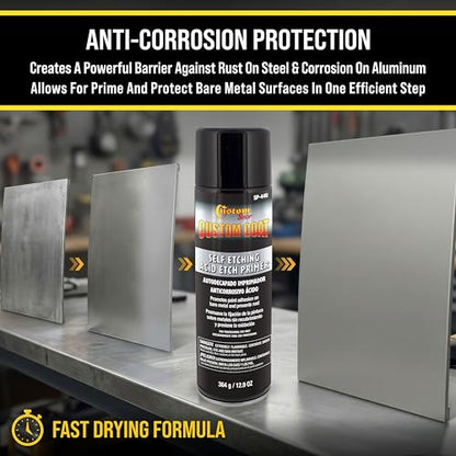 Custom Shop Self Etching Primer Spray, 12.9oz Gray, Acid Etch Primer
