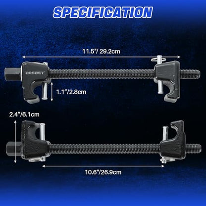 DASBET Macpherson Strut Spring Compressor Tool Kit 2PCS - color: Red
