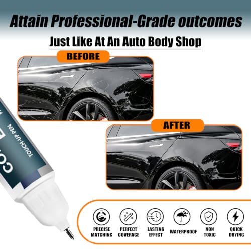 (Solid Black PBSB) Touch up Paint for Tesla Model Y/3/X/S OEM Color Match - color: Car Touch up Paint(Solid Black(PBSB)) Compatible with Tesla Model Y/3/X/S