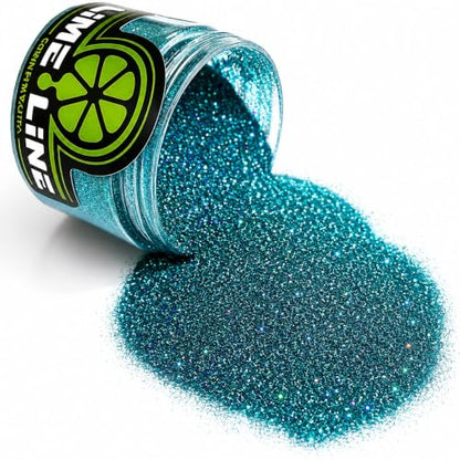 LiME LiNE Sprayable Metal Flake Paint Additive: Solvent Resistant Glitter for Automotive Custom Painting (Turquoise) - color: Turquoise