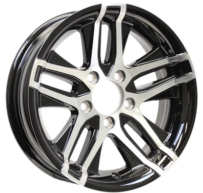eCustomrim 2-Pack Aluminum Trailer Wheel 14X5.5 5 Lug Black Altitude