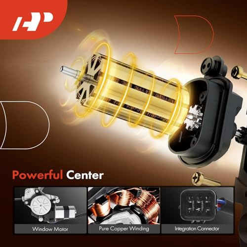 A-Premium Front Driver Side Power Window Regulator with Motor (6-Pin) - style: Front Driver Side (LH)