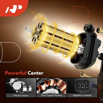 A-Premium Front Driver Side Power Window Regulator with Motor (6-Pin) - style: Front Driver Side (LH)