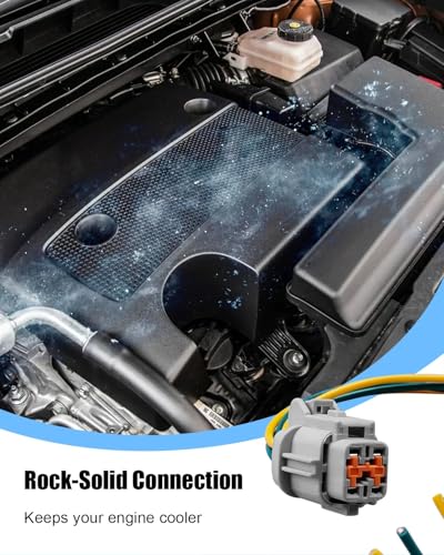 Radiator Cooling Fan Wiring Harness Side Connector Plug Fit for Nissan
