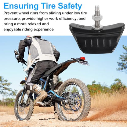 1.85" CNC Motorcycle Wheel Rim Lock Nut Anti-Slip Tire Fixer for Dirt Bike - size: 1.85inch, style: Half Molded Rubber