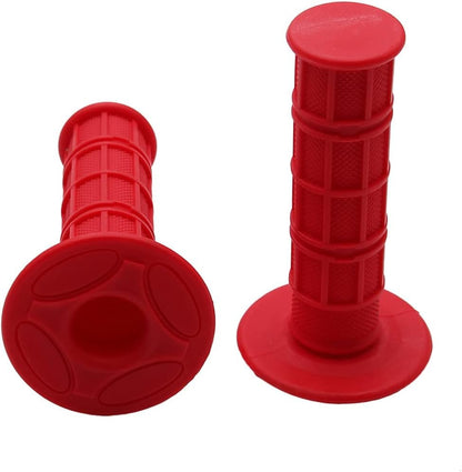 22mm 7/8" Motorcycle Rubber Handlebar Grips for 50cc-125cc Dirt Bike ATV Moto Pit Bike CRF50 XR50 KLX250 SSR125 CRF150F CRF230F CRF250F CRF450F TTR110 TTR125 YFZ RMZ KXF Parts 1Pair - color: Red