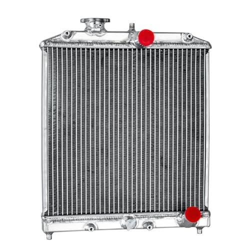 Full Aluminum Radiator compatible with 1992-2000 Honda Civic del Sol CRX Acura Integra 1.5L 1.6L AT - size: 1 Row Radiator(MT)