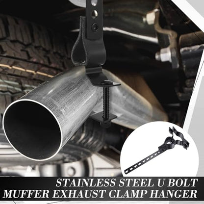 Geetery 1 Pcs Universal Exhaust Hangers Muffler Hanger, Rv Style, Black - color: Black, size: Rv Style