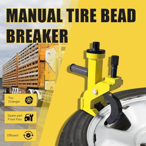 Pneumatic Tire Bead Breaker Tool - 38"-42" Heavy Duty Tire Changer with Rubber Pad, Protects Aluminum Alloy Hubs, Easy to Operate