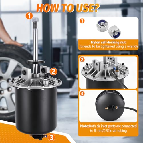 Universal Bead Breaker Cylinder for Tire Changer 380mm Fully Assembled Iron Seal Kit (380mm) - size: 380mm